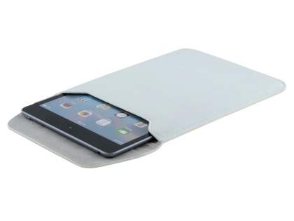 Synthetic Leather Slide-in Case for Tablets - Pearl White
