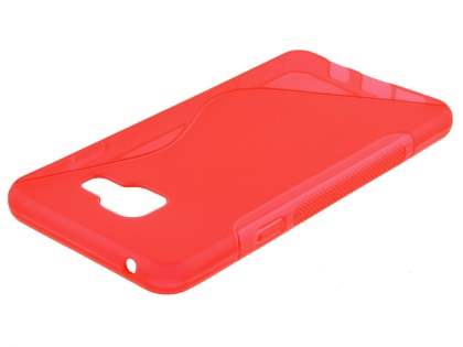 Wave Case for Samsung Galaxy A3 (2016) - Frosted Red/Red Soft Cover