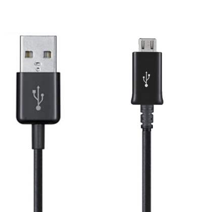 Genuine Samsung 1.5 metre MicroUSB to USB-A Data Cable - Black Micro USB