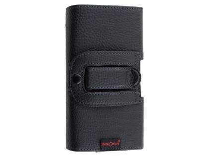 Textured Synthetic Leather Belt Pouch - Bumper Case Compatible
