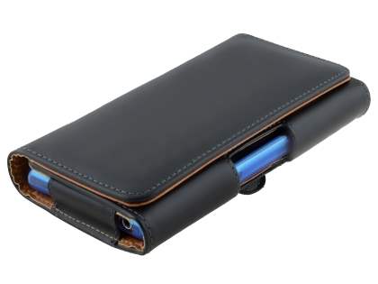 Smooth Synthetic Leather Belt Pouch for Microsoft Lumia 950 (Bumper Case Compatible)