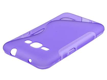 Wave Case for Samsung Galaxy J1 (2016) - Frosted Purple/Purple Soft Cover