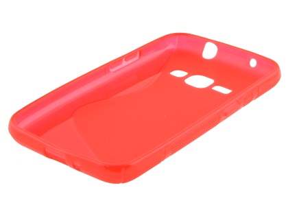 Wave Case for Samsung Galaxy J1 (2016) - Frosted Red/Red