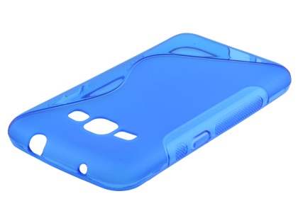Wave Case for Samsung Galaxy J1 (2016) - Frosted Blue/Blue Soft Cover