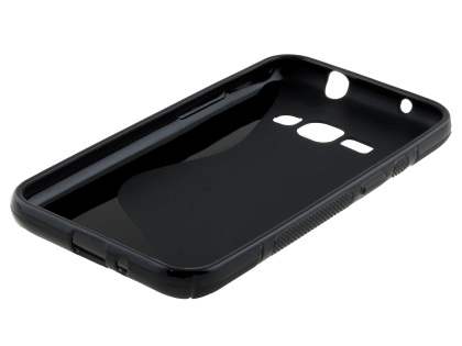 Wave Case for Samsung Galaxy J1 (2016) - Frosted Black/Black