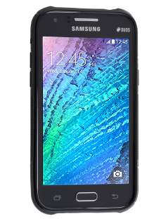Wave Case for Samsung Galaxy J1 Ace - Frosted Black/Black