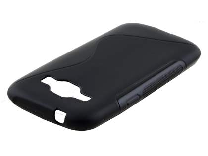 Wave Case for Samsung Galaxy J1 Ace - Frosted Black/Black