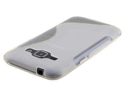 Wave Case for Samsung Galaxy J1 Ace - Frosted Clear/Clear