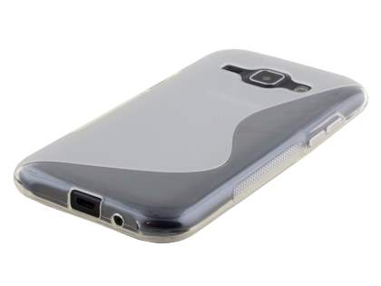 Wave Case for Samsung Galaxy J1 Ace - Frosted Clear/Clear