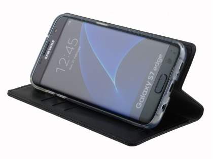 Mercury Goospery Blue Moon Wallet Case for Samsung Galaxy S7 edge - Classic Black
