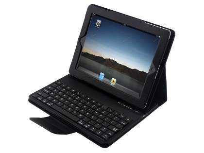 Synthetic Leather Bluetooth Keyboard Case for iPad 2/3/4 - Black Synthetic Leather Bluetooth Keyboard Case for iPad 2/3/4 - Black
