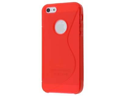 Wave Case for iPhone SE(1st Gen)/5s/5 - Frosted Red/Red Soft Cover