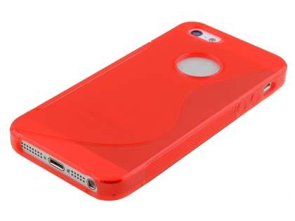 Wave Case for iPhone SE(1st Gen)/5s/5 - Frosted Red/Red