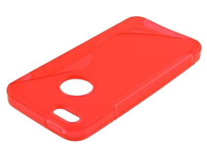 Wave Case for iPhone SE(1st Gen)/5s/5 - Frosted Red/Red