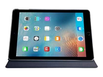 Premium Genuine Leather Slim Portfolio Case with Stand for iPad Pro 9.7 - Classic Black