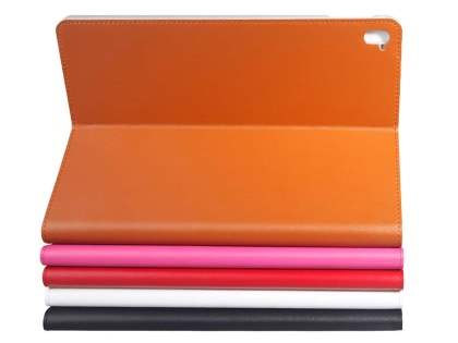 Premium Genuine Leather Slim Portfolio Case with Stand for iPad Pro 9.7 - Red