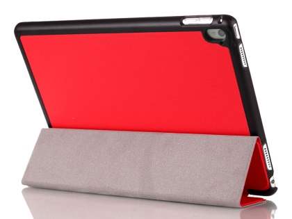 Premium Slim Synthetic Leather Flip Case with Stand for iPad Pro 9.7 - Red