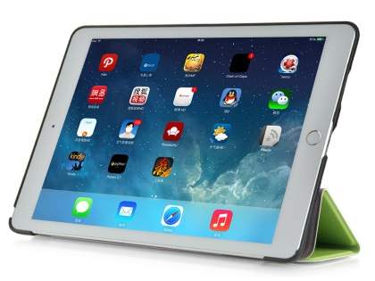 Premium Slim Synthetic Leather Flip Case with Stand for iPad Pro 9.7 - Green