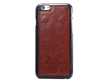 2-in-1 Synthetic Leather Wallet Case for iPhone 6s/6 - Brown
