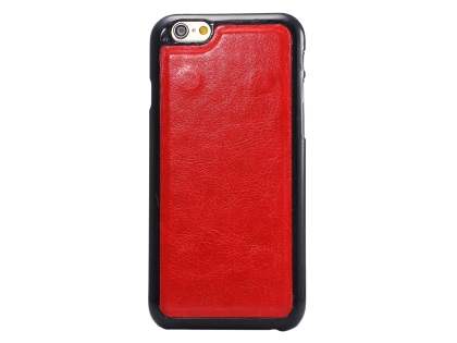 2-in-1 Synthetic Leather Wallet Case for iPhone 6s Plus/6 Plus - Red