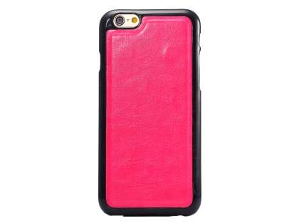 2-in-1 Synthetic Leather Wallet Case for iPhone 6s Plus/6 Plus - Pink