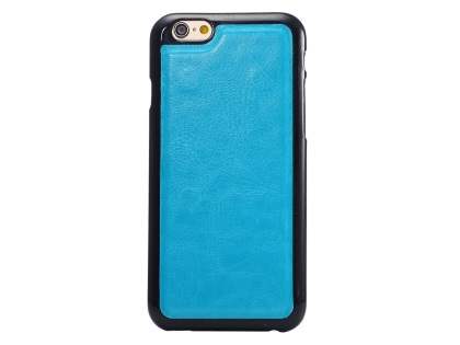 2-in-1 Synthetic Leather Wallet Case for iPhone 6s Plus/6 Plus - Blue