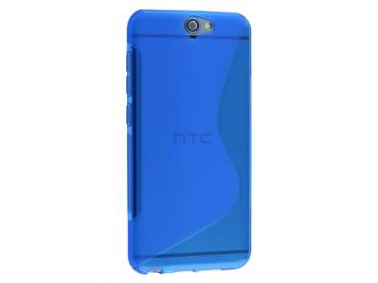 Wave Case for HTC Telstra Signature Premium - Frosted Blue/Blue Soft Cover