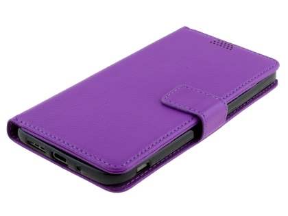 Slim Synthetic Leather Wallet Case with Stand for LG G5 - Purple
