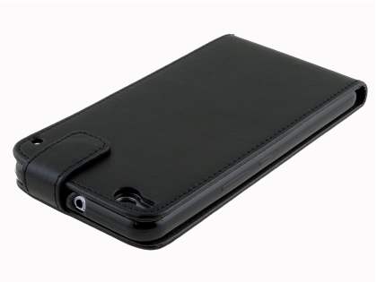 Synthetic Leather Flip Case for HTC One X9 - Classic Black