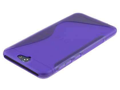 Wave Case for HTC Telstra Signature Premium - Frosted Purple/Purple