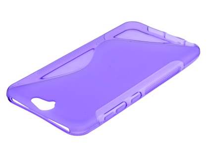 Wave Case for HTC Telstra Signature Premium - Frosted Purple/Purple