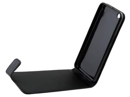 Synthetic Leather Flip Case for HTC One X9 - Classic Black