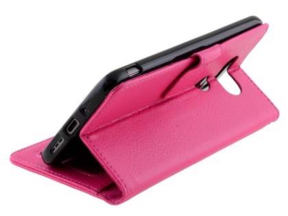 Slim Synthetic Leather Wallet Case with Stand for LG G5 - Pink