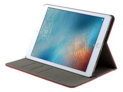 Synthetic Leather Case with Stand for iPad Pro 9.7 - Red