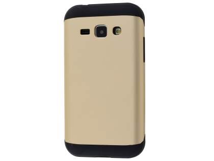 Impact Case for Samsung Galaxy J1 Ace - Gold/Black Impact Case