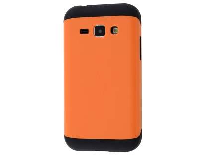 Impact Case for Samsung Galaxy J1 Ace - Orange/Black Impact Case