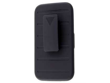 Rugged Case with Holster Belt Clip for Huawei Nexus 6P - Classic Black
