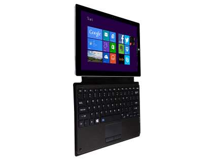 Leather Coated Bluetooth Keyboard for Microsoft Surface Pro 3/4 - Classic Black