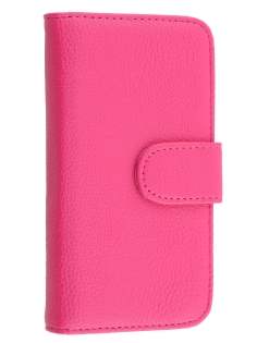 Samsung Galaxy J1 (2016) Synthetic Leather Wallet Case with Stand - Pink