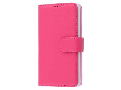 Slim Synthetic Leather Wallet Case with Stand for Microsoft Lumia 650 - Pink