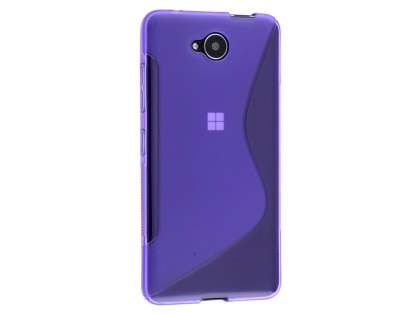 Wave Case for Microsoft Lumia 650 - Frosted Purple/Purple Soft Cover