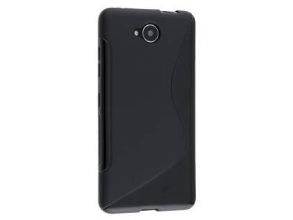 Wave Case for Microsoft Lumia 650 - Frosted Black/Black Soft Cover