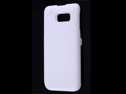 5800mAh Power Case Battery with Stand for Samsung Galaxy S6 Edge Plus - White Case Battery