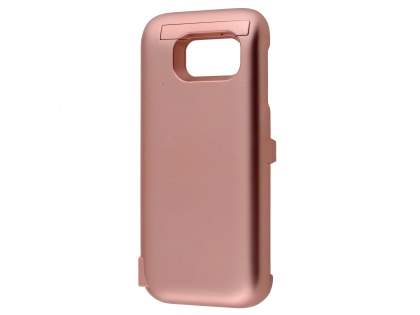 6000mAh Power Case Battery with Stand for Samsung Galaxy S7 - Rose Gold Case Battery
