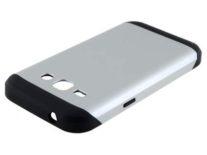 Impact Case for Samsung Galaxy J1 (2015) - Silver/Black