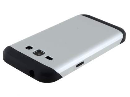 Impact Case for Samsung Galaxy J1 Ace - Silver/Black