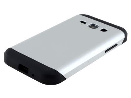 Impact Case for Samsung Galaxy J1 Ace - Silver/Black