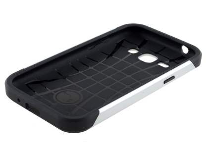 Impact Case for Samsung Galaxy J1 Ace - Silver/Black