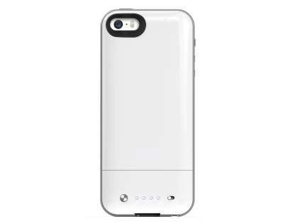 mophie space pack Battery Case with 32GB Storage for iPhone SE(1st Gen)/5s/5 - White/Silver