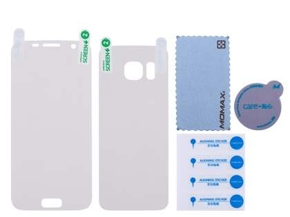 MOMAX Crystal Clear Curved Screen Protector (Front and Back) for Samsung Galaxy S7